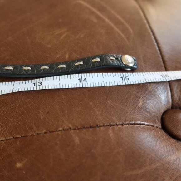 Authentic FENDI Selleria double wrap leather bracelet in black w silver FS stamp - Picture 9 of 9